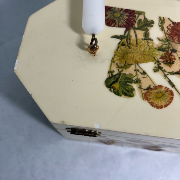 Annie Laurie Original Palm Beach
Designer Purse W/Puffy Flowers Decoration - Picture 5 of 8